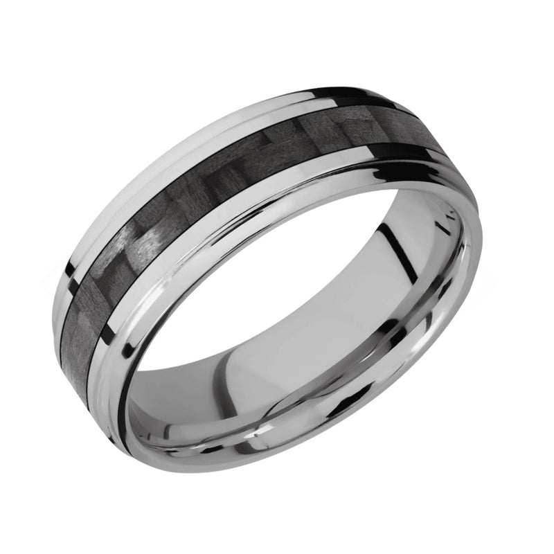7MM TITANIUM W/3MM CARBON FIBER INLAY BAND