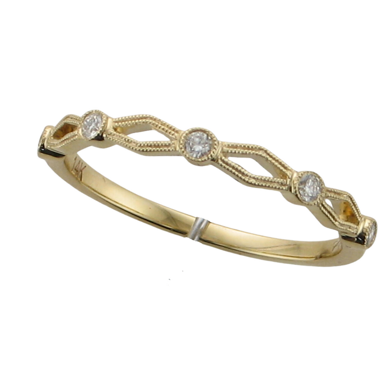 5=.08TW SI2 G-H 14KY MILGRAIN BAND