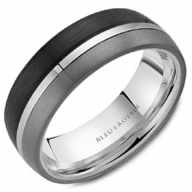 7.5MM 14KW/Forged carbon/Tantalum round profile band