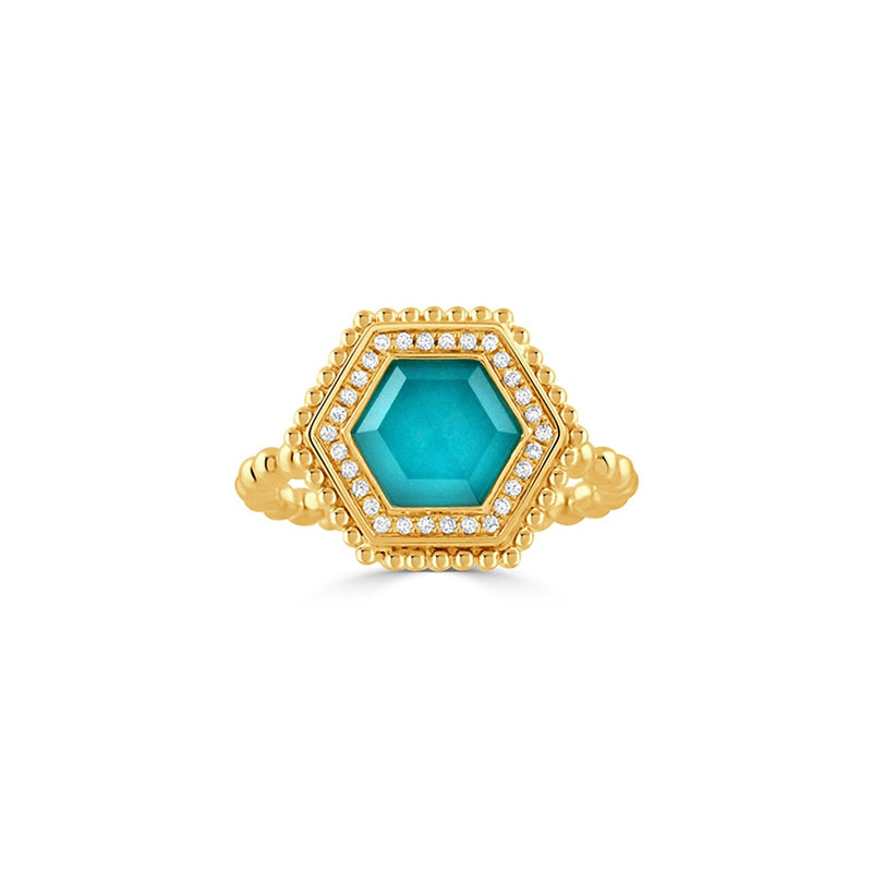 Doves by Doron Paloma Justinian Fashion Ring R11125TQ-Y