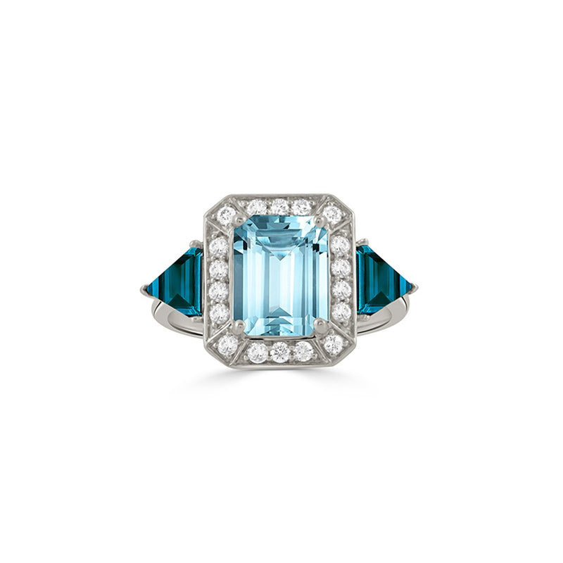Doves by Doron Paloma Sky Blue Fashion Ring R11175LBBT