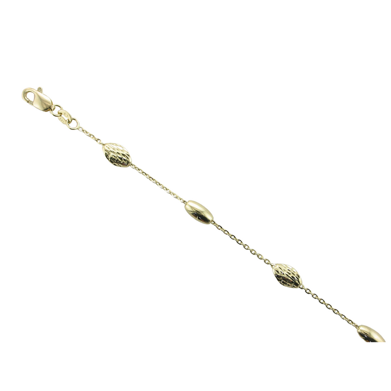 OVAL POD AND CHAIN BRACELET 7"