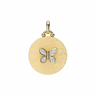 .25CTW 14KY BUTTERFLY PENDANT