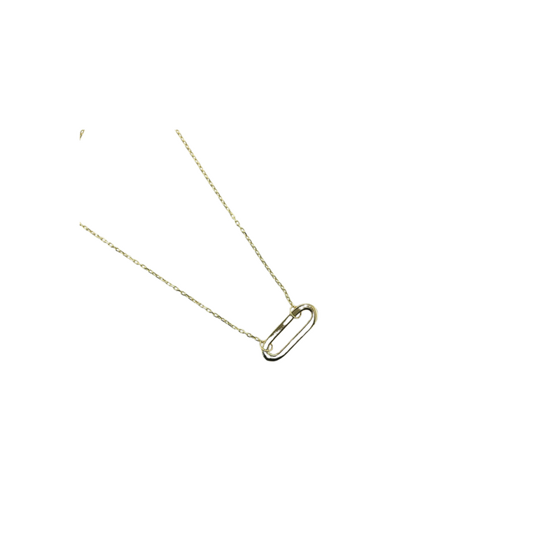 14K SINGLE PC DROP NECKLACE 17"
