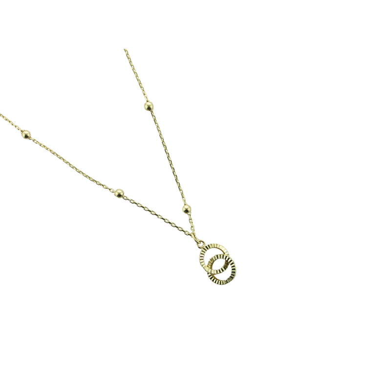 DETAILED CIRCLE NECKLACE 18"