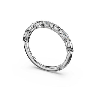 Marquise Pattern Band in Platinum