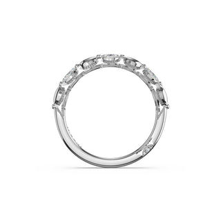 Marquise Pattern Band in Platinum
