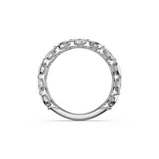 Marquise Pattern Band in Platinum