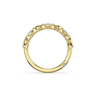 Marquise Pattern Band in 14kt Yellow Gold