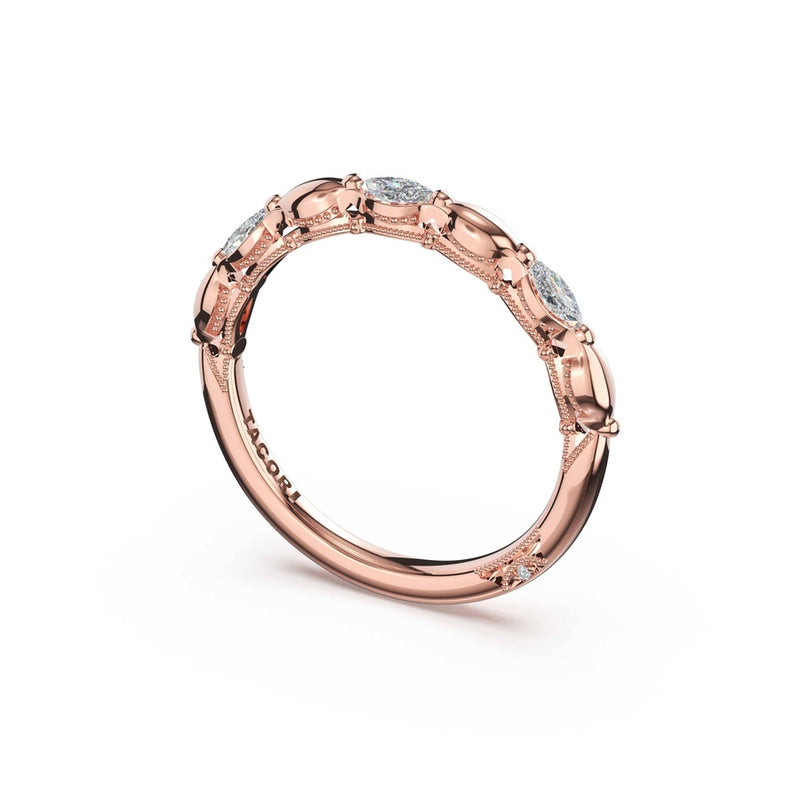 Marquise Pattern Band in 14kt Rose Gold