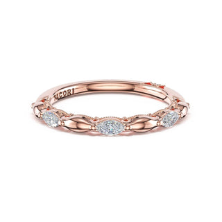 Marquise Pattern Band in 14kt Rose Gold