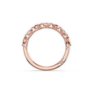 Marquise Pattern Band in 14kt Rose Gold