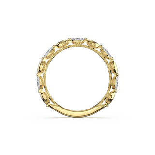 Marquise Pattern Band in 14kt Yellow Gold