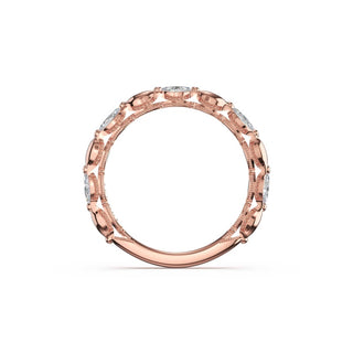 Marquise Pattern Band in 14kt Yellow Gold
