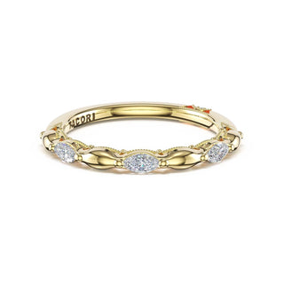 Marquise Pattern Band in 18kt Yellow Gold