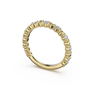 Round Pattern Band in 14kt Yellow Gold