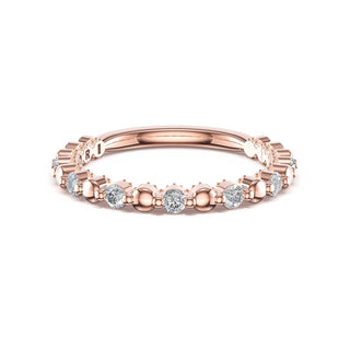 Round Pattern Band in 14kt Rose Gold