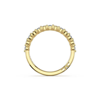 Round Pattern Band in 14kt Yellow Gold