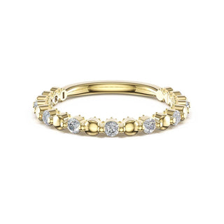 Round Pattern Band in 18kt Yellow Gold