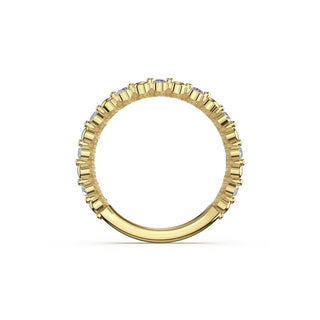 Round Pattern Band in 18kt Yellow Gold