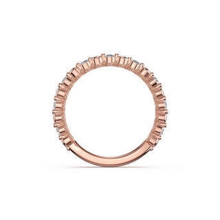 Round Pattern Band in 18kt Rose Gold