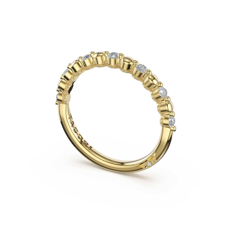 Round Pattern Band in 18kt Yellow Gold