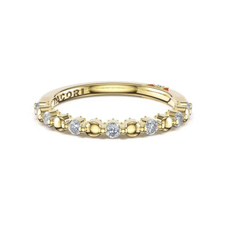 Round Pattern Band in 18kt Yellow Gold