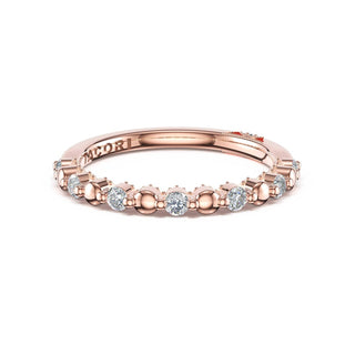 Round Pattern Band in 18kt Rose Gold