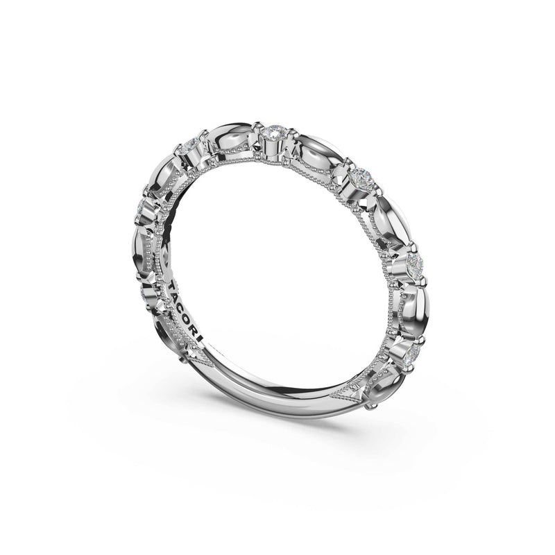 Alternating Pattern Band in Platinum