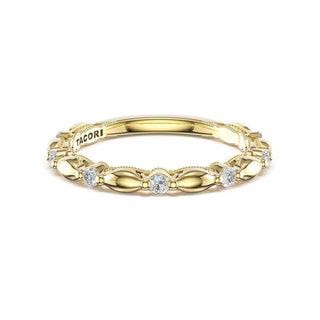 Alternating Pattern Band in 14kt Yellow Gold