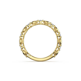 Alternating Pattern Band in 14kt Yellow Gold