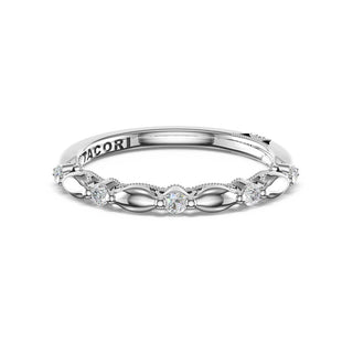 Alternating Pattern Band in 14kt White Gold