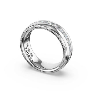 Channel-Set Diamond Band in Platinum