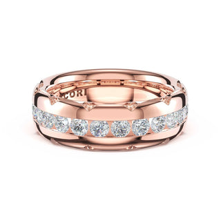 Channel-Set Diamond Band in 14kt Rose Gold