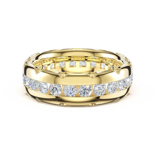 Channel-Set Diamond Band in 14kt Yellow Gold