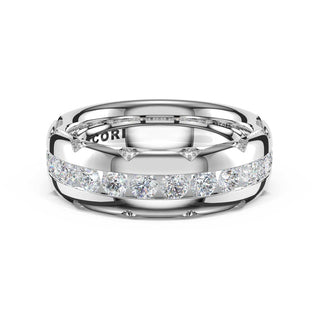 Channel-Set Diamond Band in 14kt White Gold