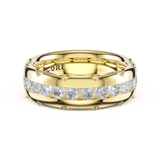 Channel-Set Diamond Band in 14kt Yellow Gold