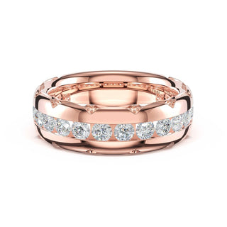 Channel-Set Diamond Band in 14kt Rose Gold