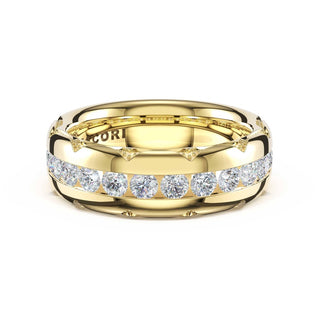 Channel-Set Diamond Band in 14kt Yellow Gold