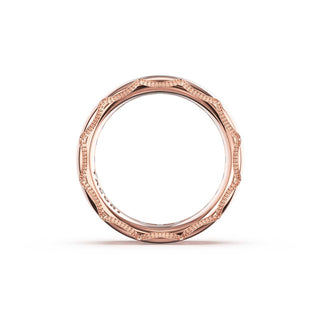 Channel-Set Diamond Band in 18kt Rose Gold