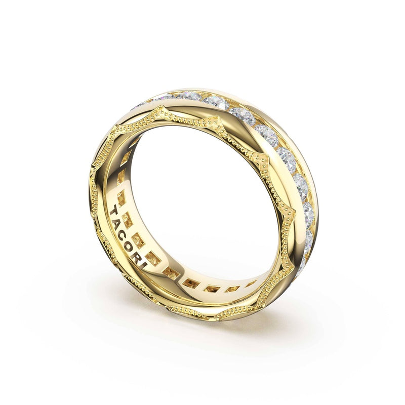 Channel-Set Diamond Band in 18kt Yellow Gold