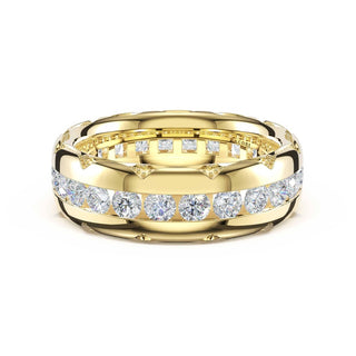 Channel-Set Diamond Band in 14kt Yellow Gold