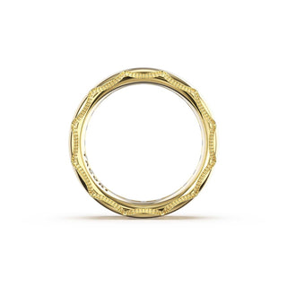 Channel-Set Diamond Band in 18kt Yellow Gold