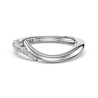 Polished Bypass Band in 14kt White Gold