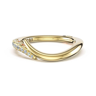 Polished Bypass Band in 18kt Yellow Gold