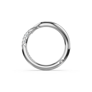 Polished Bypass Band in 18kt White Gold