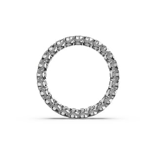 Semi-Bezel Eternity Band in Platinum