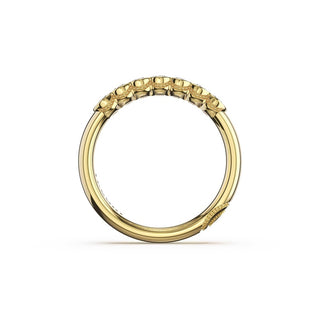 Semi-Bezel Eternity Band in 14kt White Gold