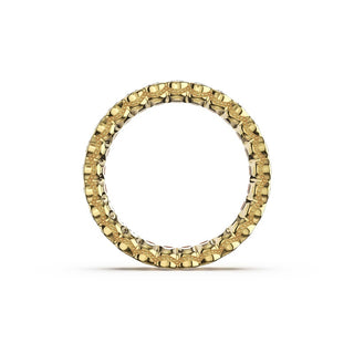 Semi-Bezel Eternity Band in 14kt White Gold