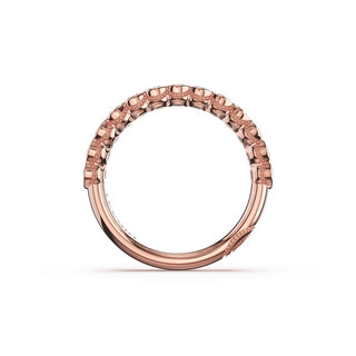 Semi-Bezel Eternity Band in 14kt White Gold